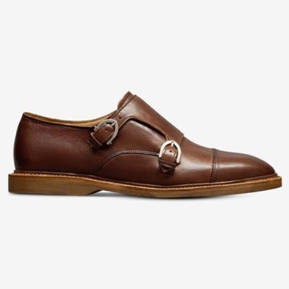 Allen Edmonds men’s dress shoe double strap oxford Neumora leather size 10